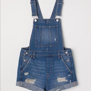 H&M Divided denim short overalls
